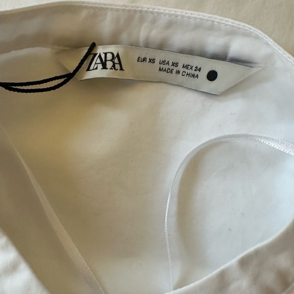 Zara Crisp White Dress